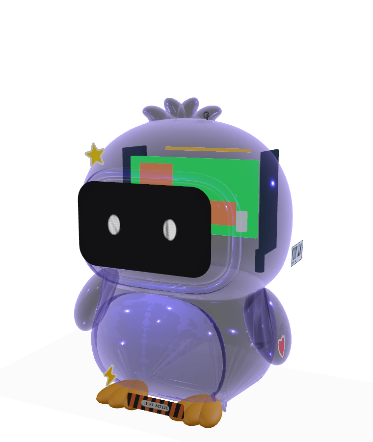Pengu shell, Grape finish